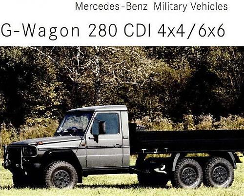 Mercedes G 6x6 prototype